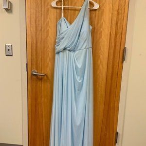 Women's Plus size David's Bridal blue floor length dress size 26